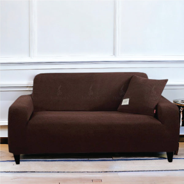 Fitted Micro Mesh Sofa Cover (BrownColor)