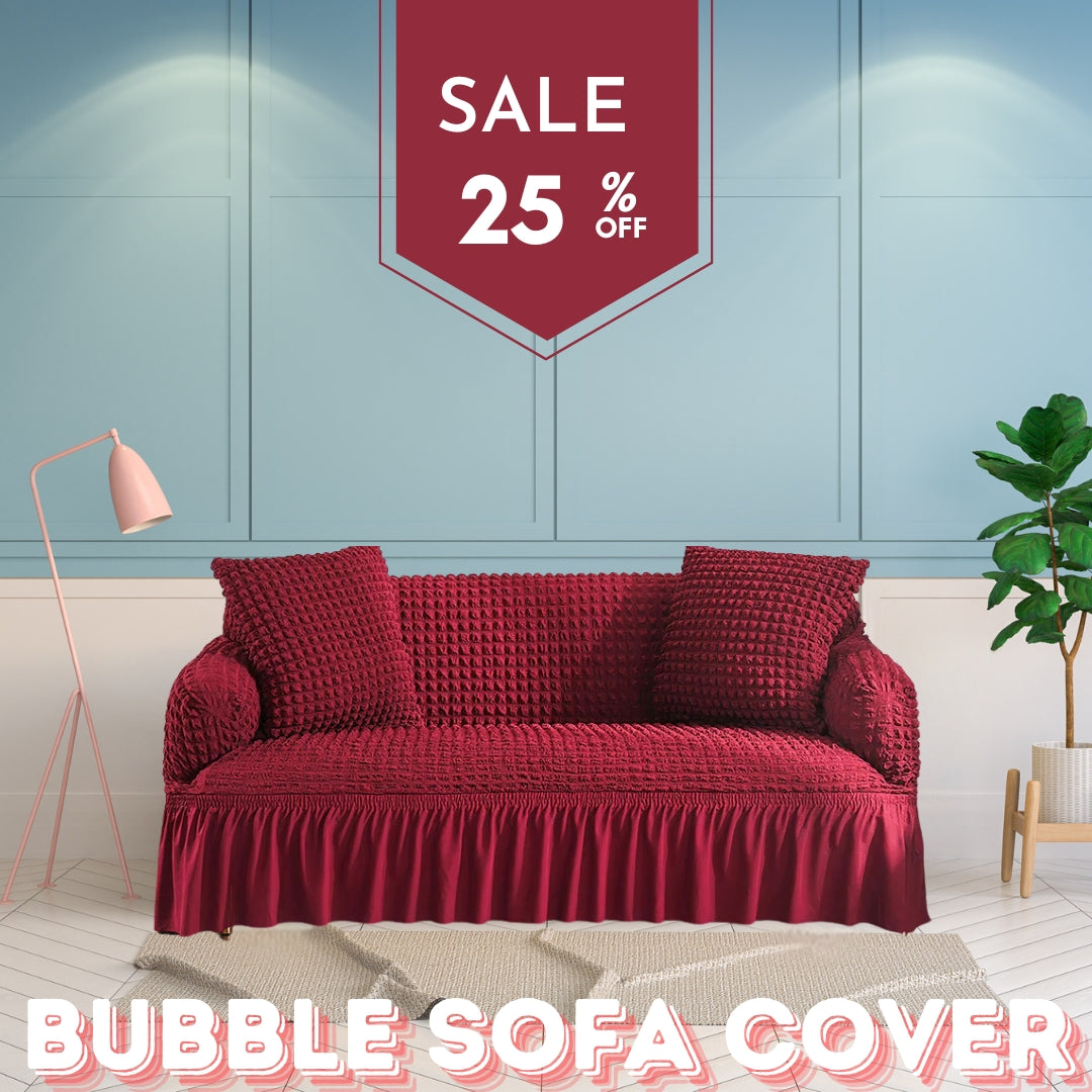 Frill Style Bubble Stuff Sofa Cover