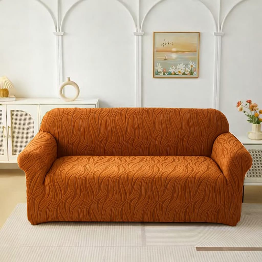 FITTED ZEBRA VALVET SOFA COVER